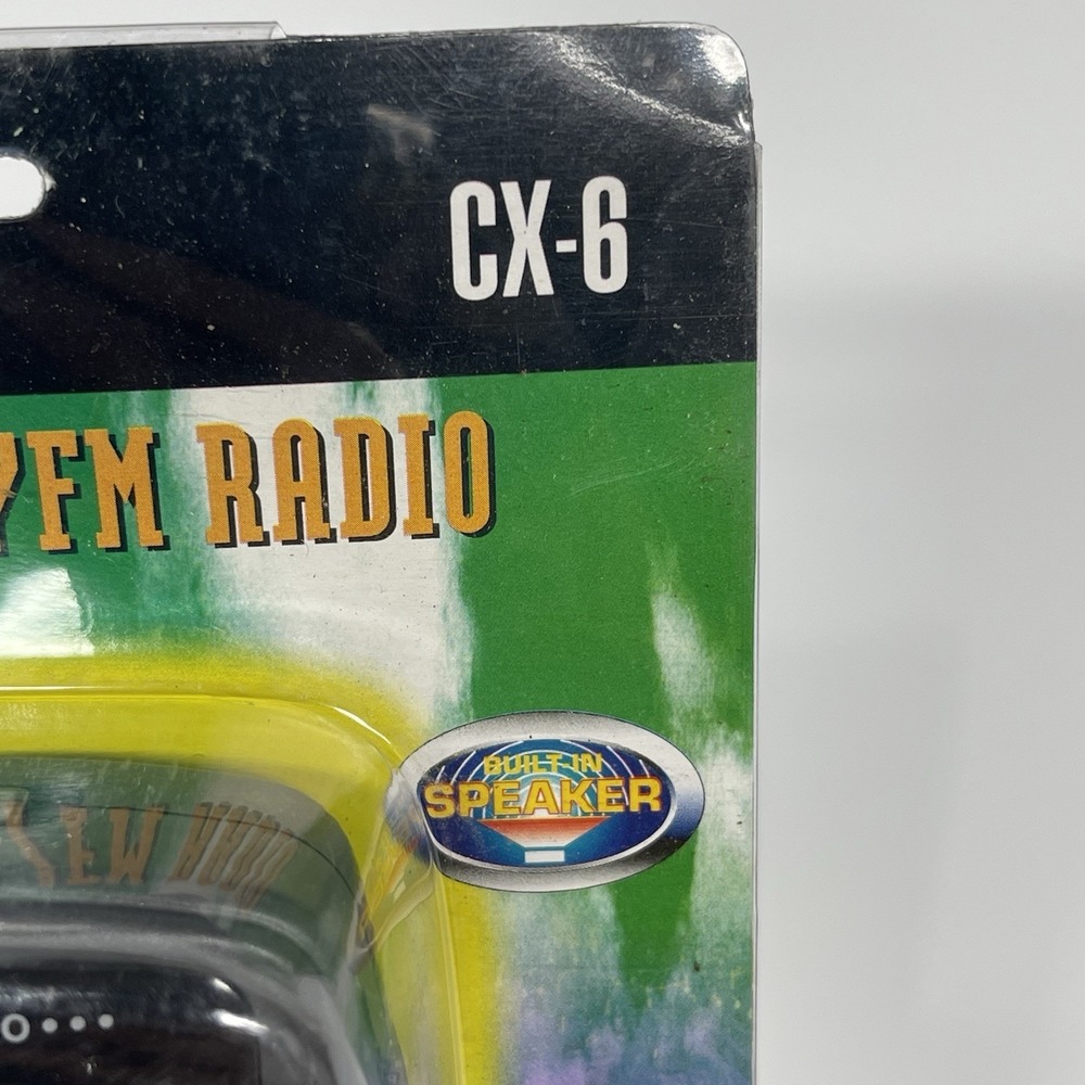 Vintage Coby Cx-6 Pocket AM FM Radio Slim Compact With Earphones NEW Sealed - Picture 6 of 8